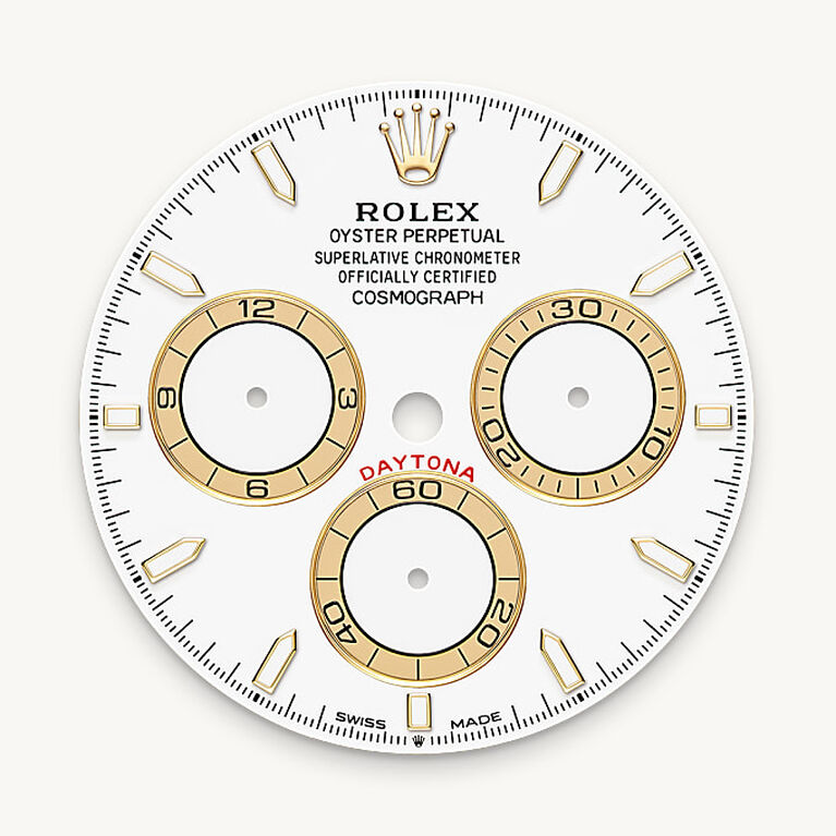 rolex cosmograph daytona in yellow rolesor - combination of oystersteel and yellow gold, m126503-0001 - white dial - ben bridge