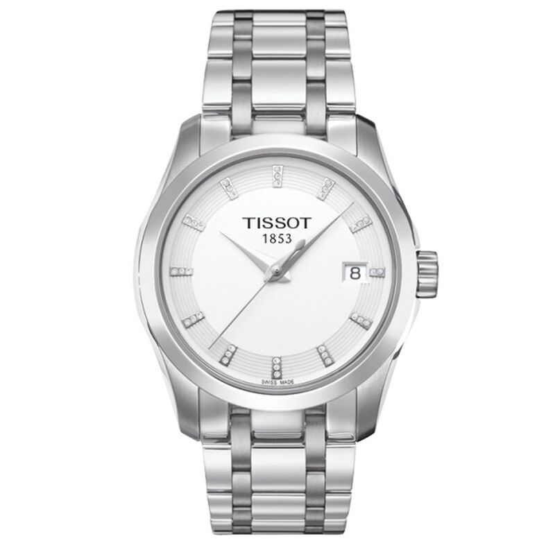 Tissot Couturier Diamond Silver Dial Quartz Watch, 32mm image number 0