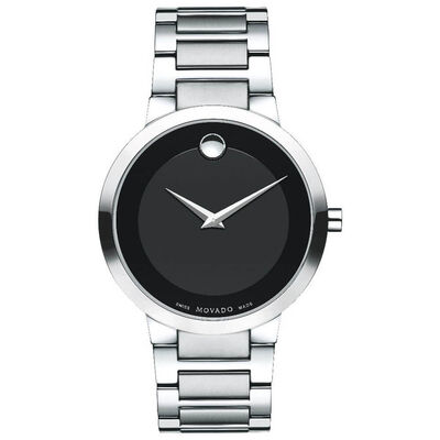 Movado Modern Classic Museum Black Dial Watch, 39mm