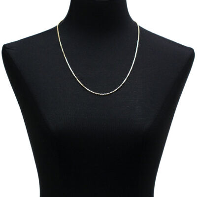 Toscano Half Round Box Chain 14K, 24"