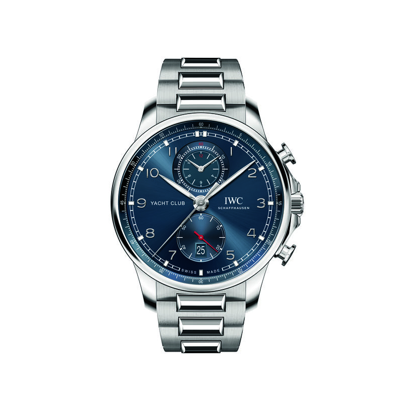 IWC Portugieser Yacht Club Chronograph Blue Dial Watch, 44.6mm image number 0