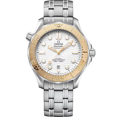 OMEGA Seamaster Diver 300M Steel on Steel White Dial Watch, 42mm