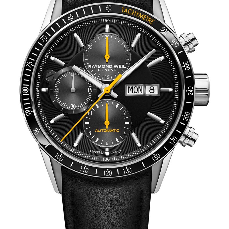 Raymond Weil Freelancer Automatic Chronograph Black Dial, 42mm image number 0