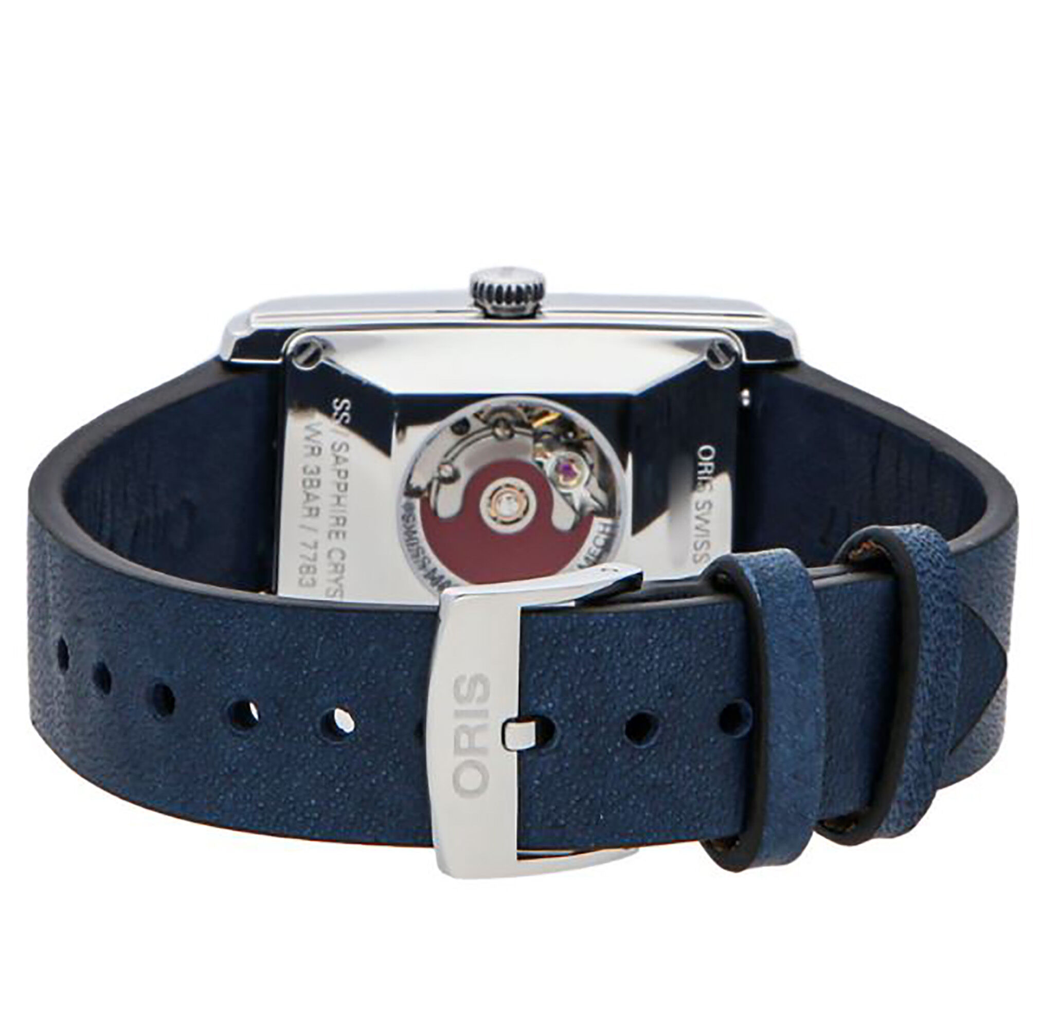 Oris Rectangular Blue Dial, 25x38 mm