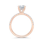 Bella Ponte Rose Gold Engagement Ring Setting 14K