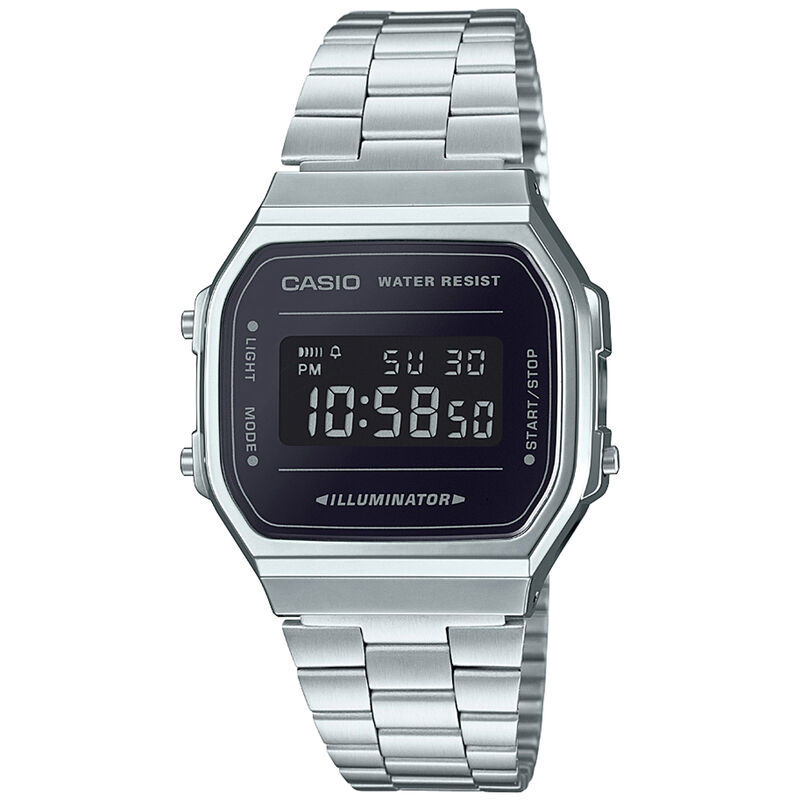 Casio Vintage Black Dial Watch, 38.6mm &times; 36.3mm image number 0