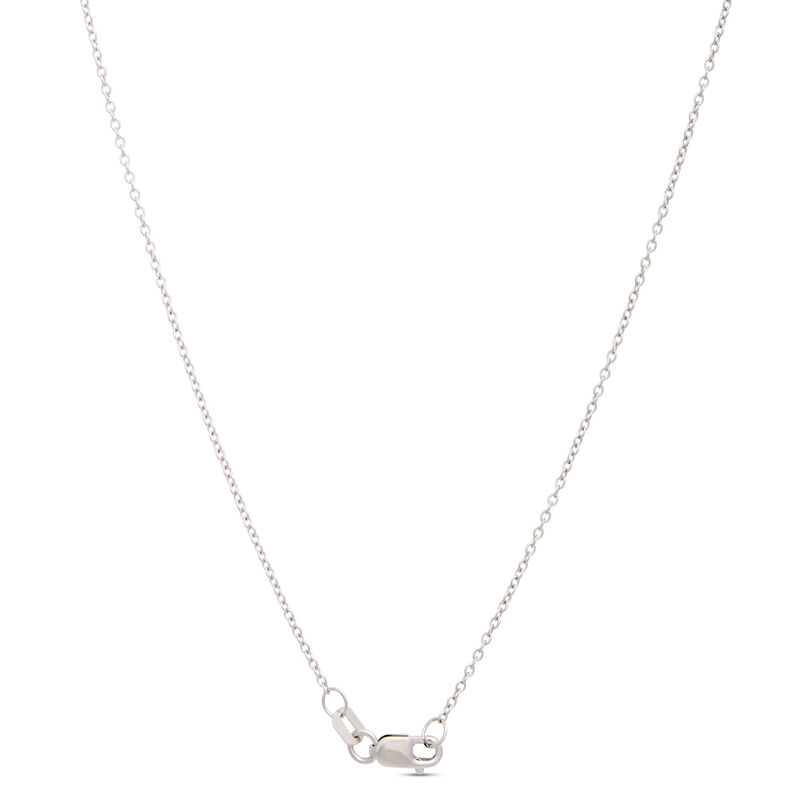 Diamond Cross Necklace, 14K White Gold image number 3