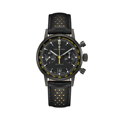 Hamilton American Classic Intra-matic Auto Chrono Black Dial Watch, 40mm