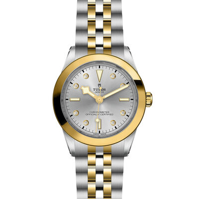 TUDOR Black Bay One 39 S&G Silver Dial Watch, 39mm