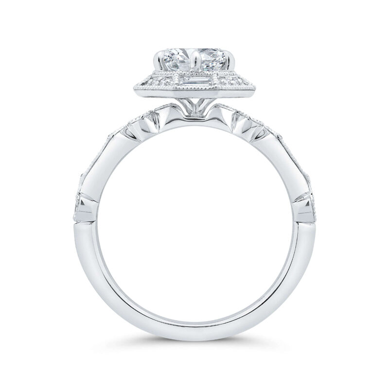 Bella Ponte Engagement Ring Setting, 14K White Gold image number 3