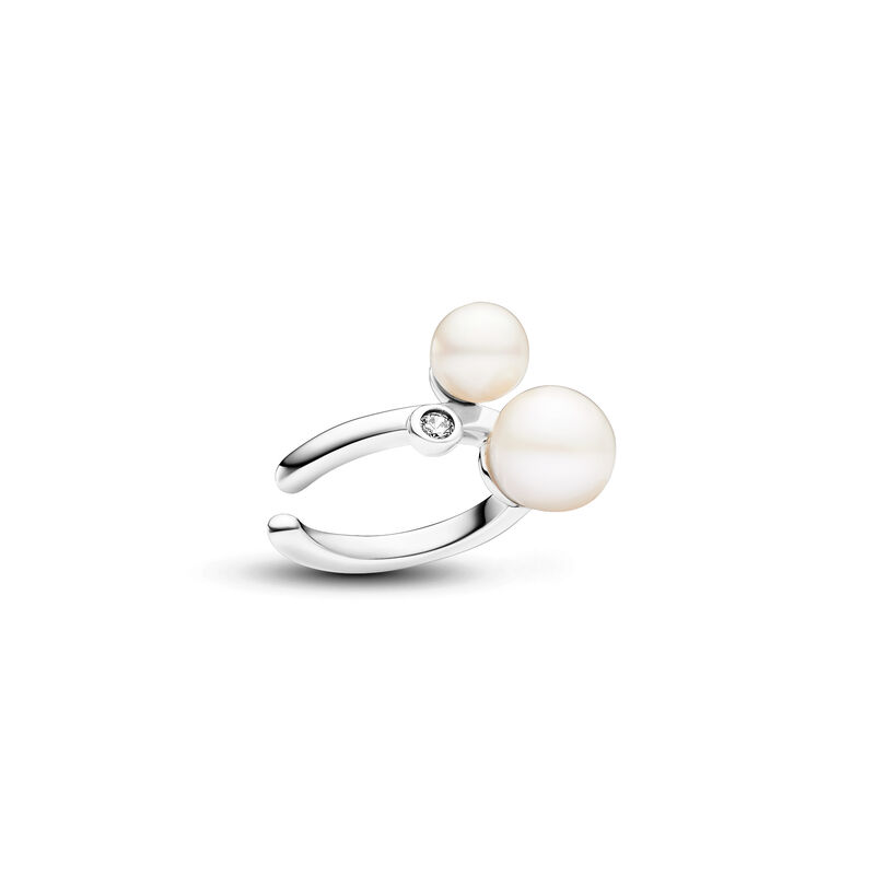 Pandora Duo Treated Freshwater Cultured Pearls Ear Cuff image number 0