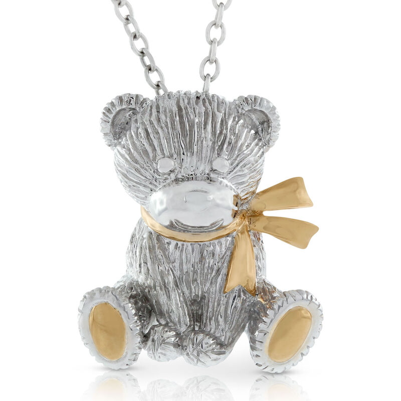 2015 Benny Bear Pendant in Sterling Silver image number 1