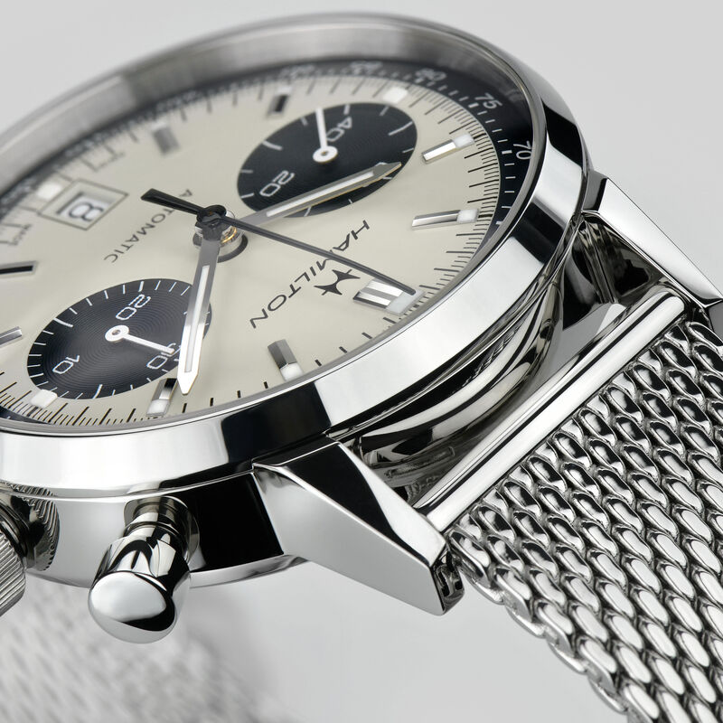Hamilton American Classic Intra-Matic Auto Chrono White Dial Watch, 40mm image number 3