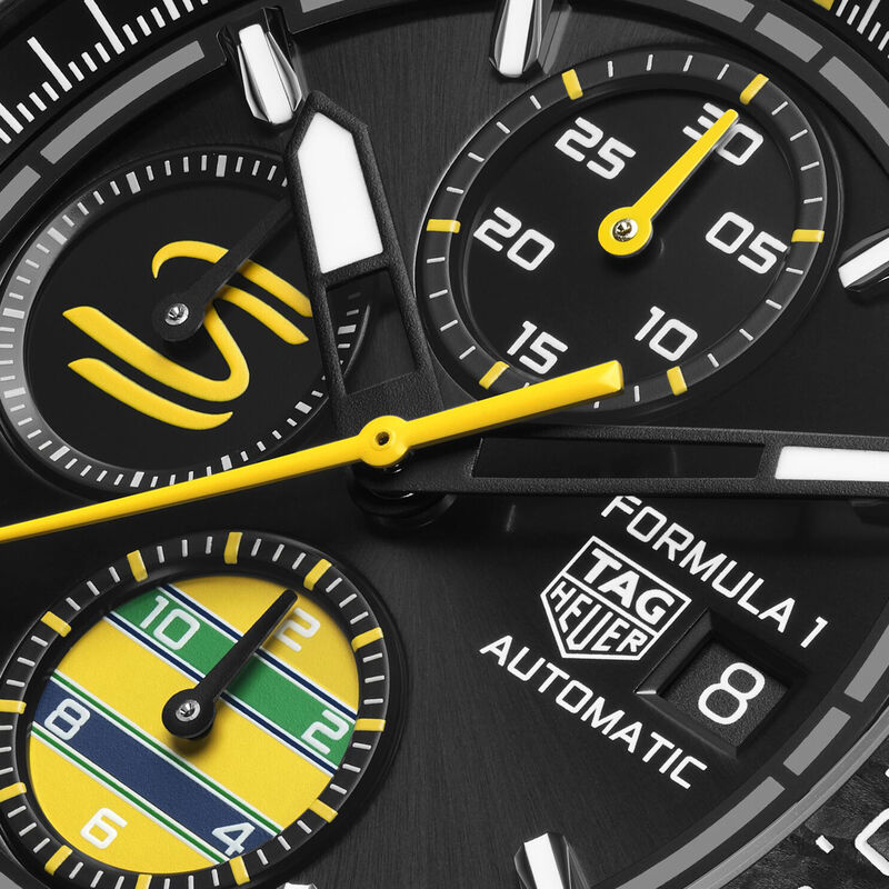 TAG Heuer Formula 1 Chronograph x Senna Black Dial Watch, 44mm image number 2
