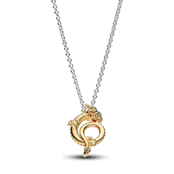Pandora Two-tone Chinese Year of the Dragon Collier Necklace