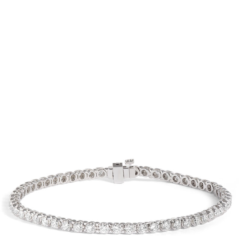 Buttercup Diamond Tennis Bracelet, 14K White Gold image number 0