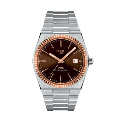 TISSOT PRX Brown Dial Watch, 40mm