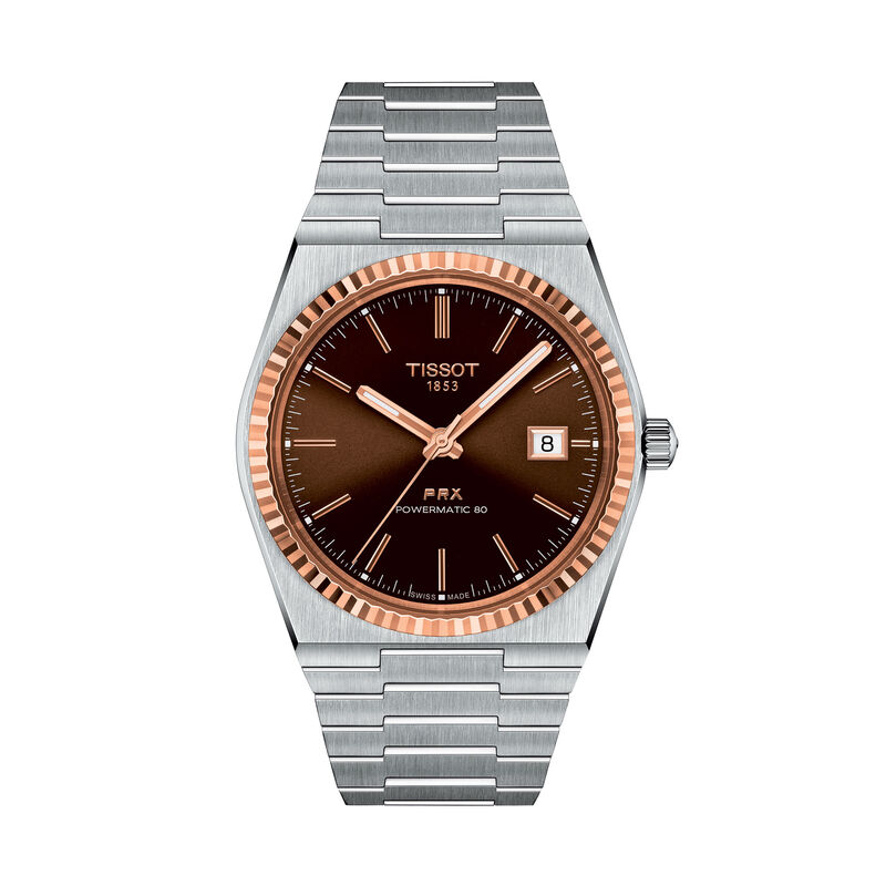 TISSOT PRX Brown Dial Watch, 40mm image number 0