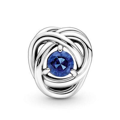 Pandora Blue Crystal Eternity Circle Charm