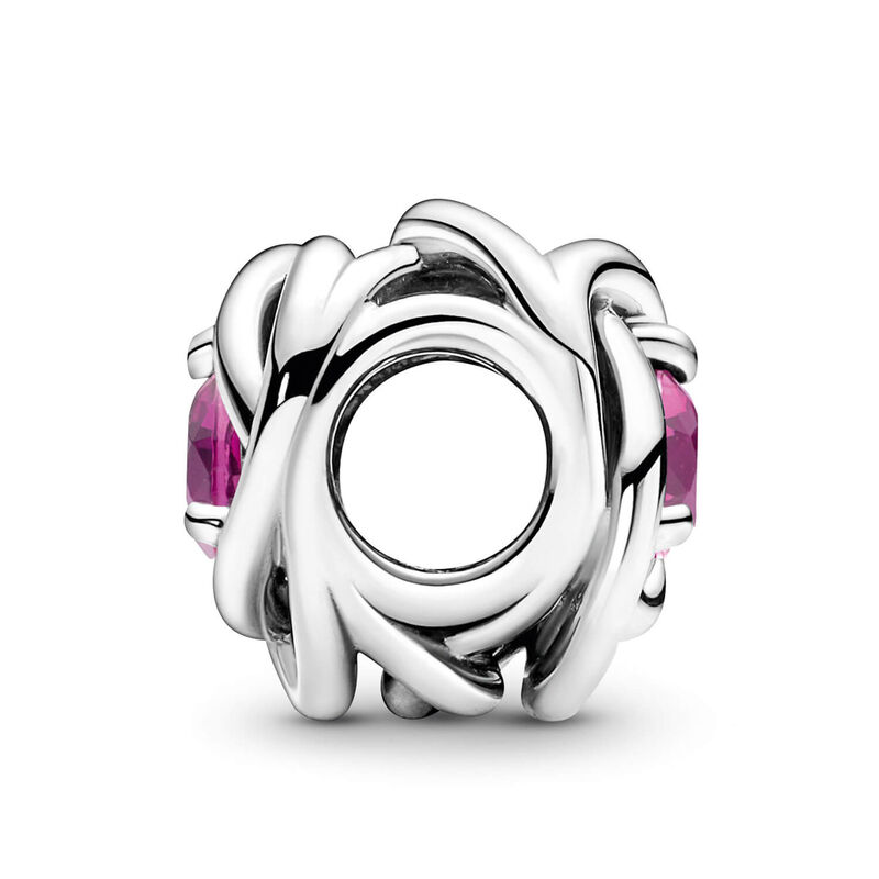Pandora Pink Crystal Eternity Circle Charm image number 3