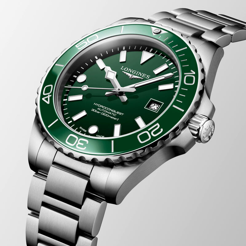 Longines Hydroconquest Green Dial Watch, 42mm image number 1