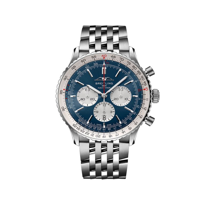 Breitling Navitimer B01 Chronograph Watch Steel Case Blue Dial, Steel Bracelet, 46mm image number 0
