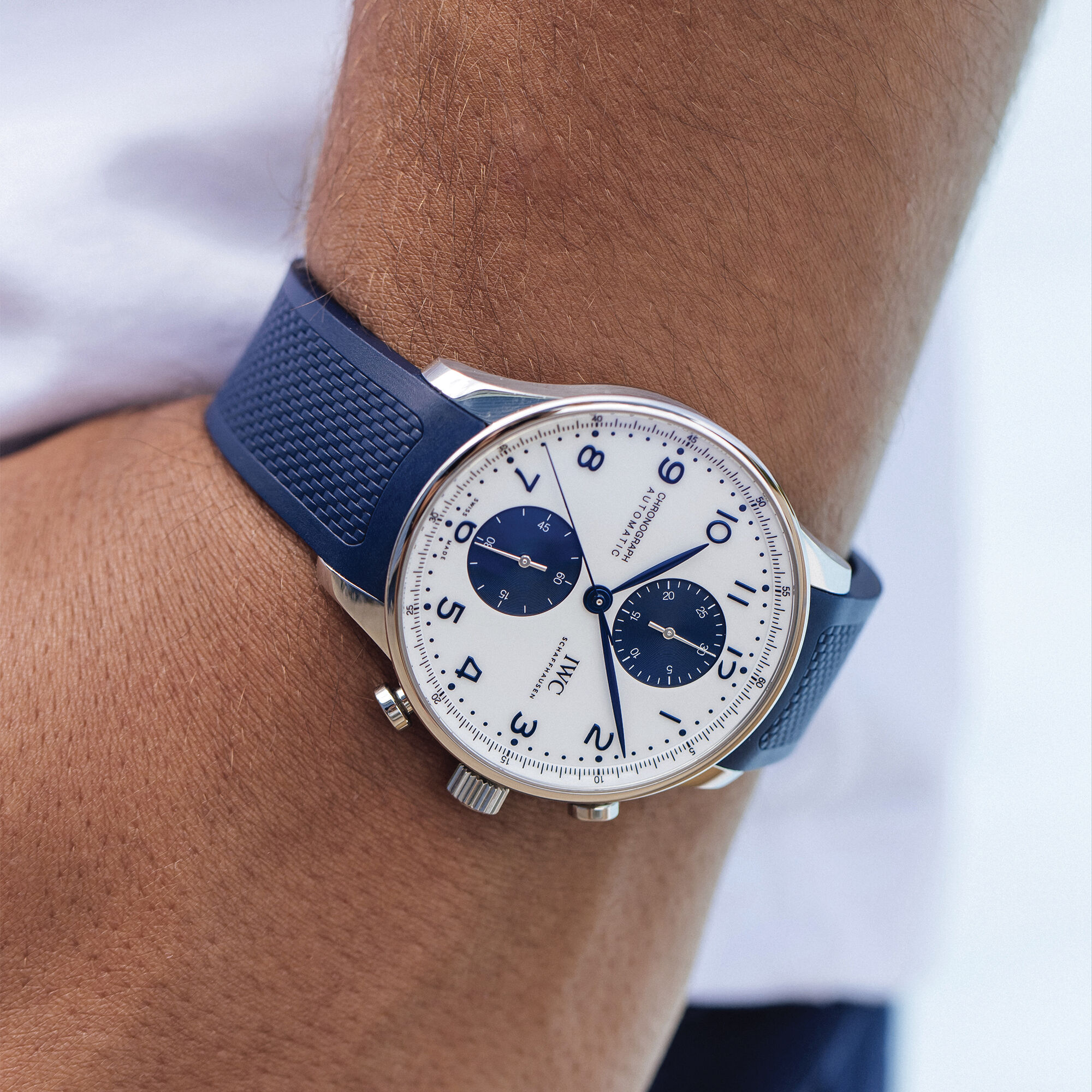 IWC Portugieser Chronograph White Dial Watch, 41mm