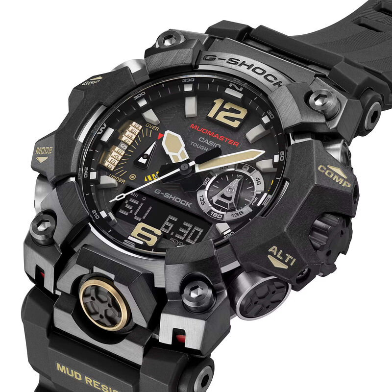 G-Shock Master of G-Land Mudmaster Watch Black Dial Black Resin Strap, 58.7mm image number 3