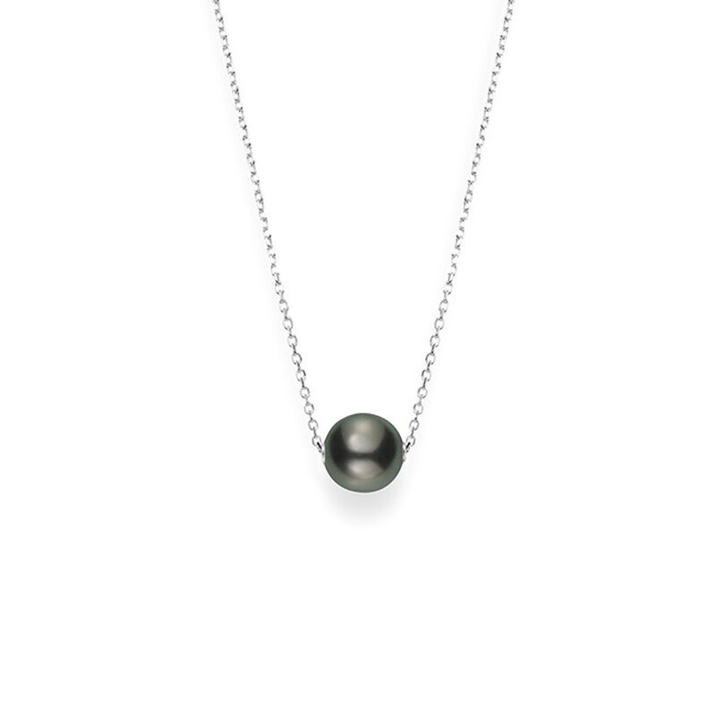 Mikimoto Cultured Black South Sea Pearl Necklace 18K image number 0