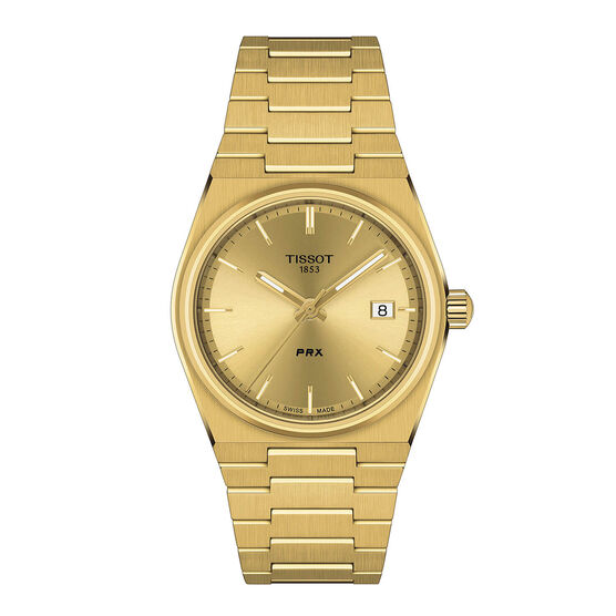 Tissot PRX Watch Gold Dial, 35mm