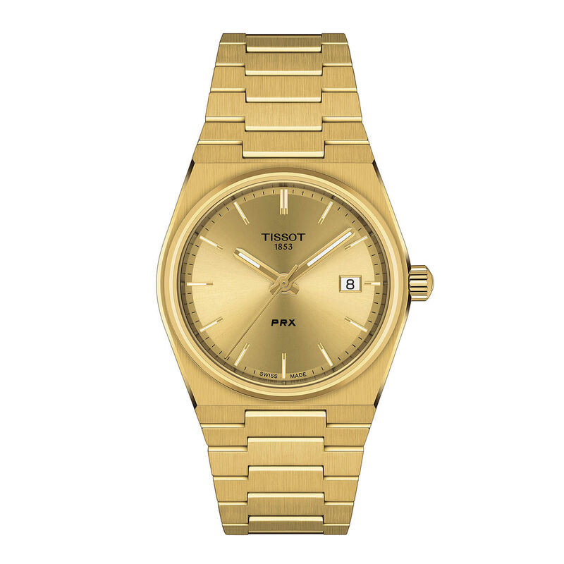 Tissot PRX Watch Gold Dial, 35mm image number 0