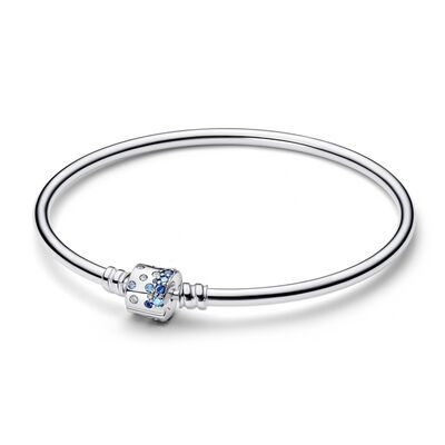Pandora Sparkling Barrel Clasp Bangle