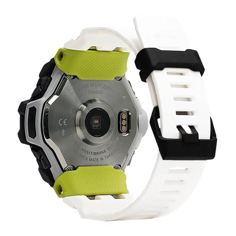 G-Shock Move White Strap Bluetooth Heart Rate Monitor Solar Watch, 63mm image number 2