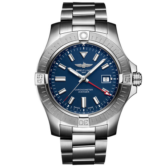 Breitling Avenger Automatic GMT 45 Blue Steel Watch, 45mm