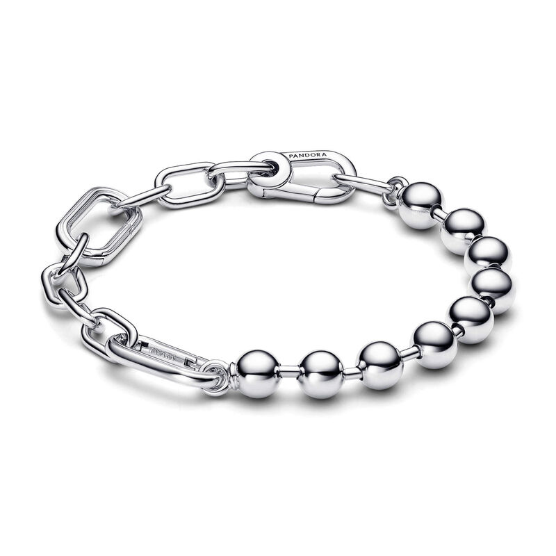 Pandora ME Metal Bead & Link Chain Bracelet image number 0