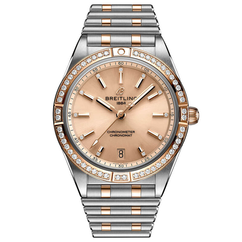 Breitling Chronomat Automatic 36 Diamond Watch, 18K & Steel image number 1