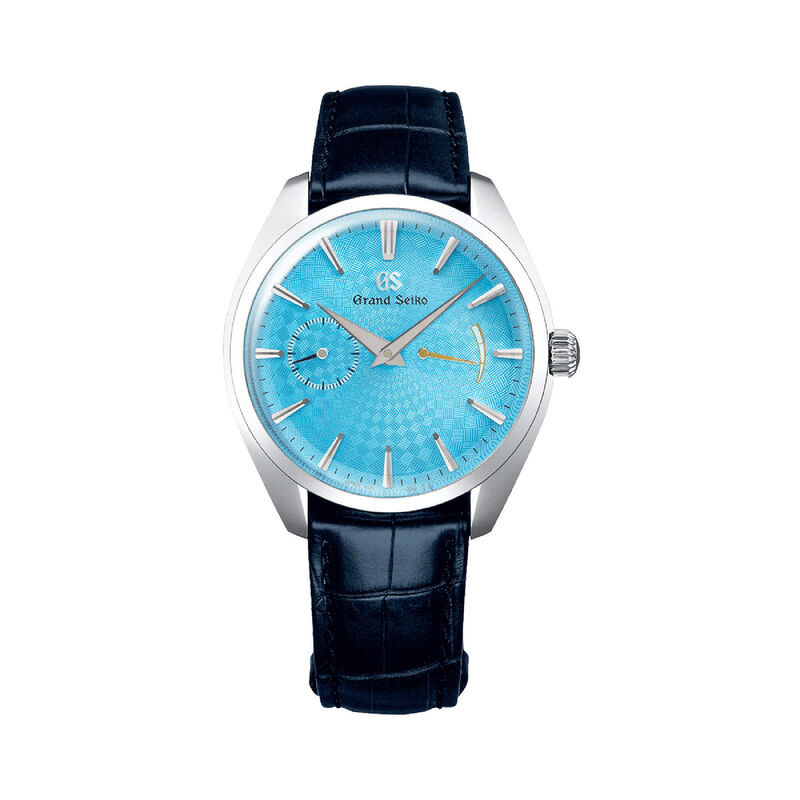 Grand Seiko Elegance Collection Watch Blue Dial Blue Leather Strap, 39mm image number 1
