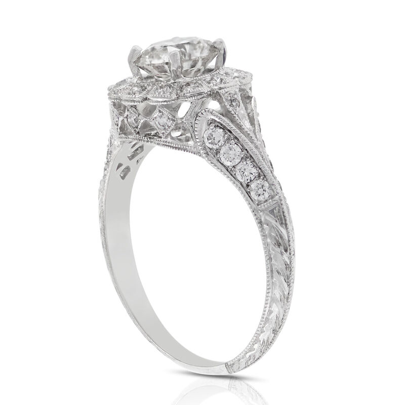 Diamond Engagement Ring 14K image number 4
