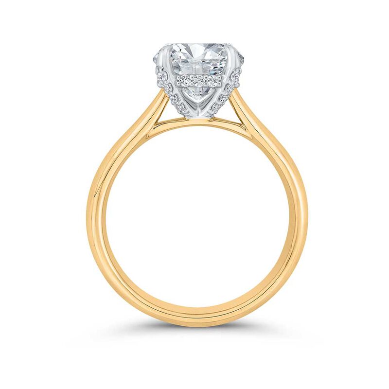 Bella Ponte Diamond Engagement Ring Setting in Platinum & 14K image number 3