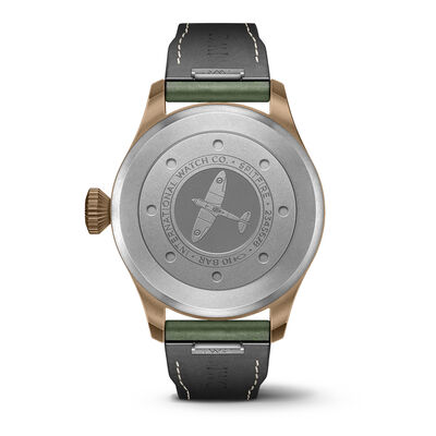 Pre-Owned IWC Big Pilot&rsquo;s Spitfire Green Dial Watch, 43mm