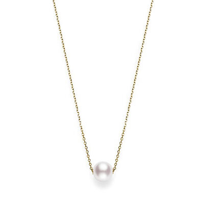 Mikimoto Akoya Cultured Pearl Necklace 8mm, A+, 18K