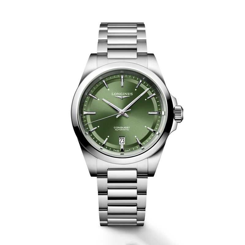 Longines Conquest Green Dial Watch, 38mm image number 0