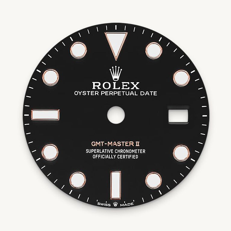 rolex gmt-master ii in everose rolesor - combination of oystersteel and everose gold, m126711chnr-0002 - black dial - ben bridge