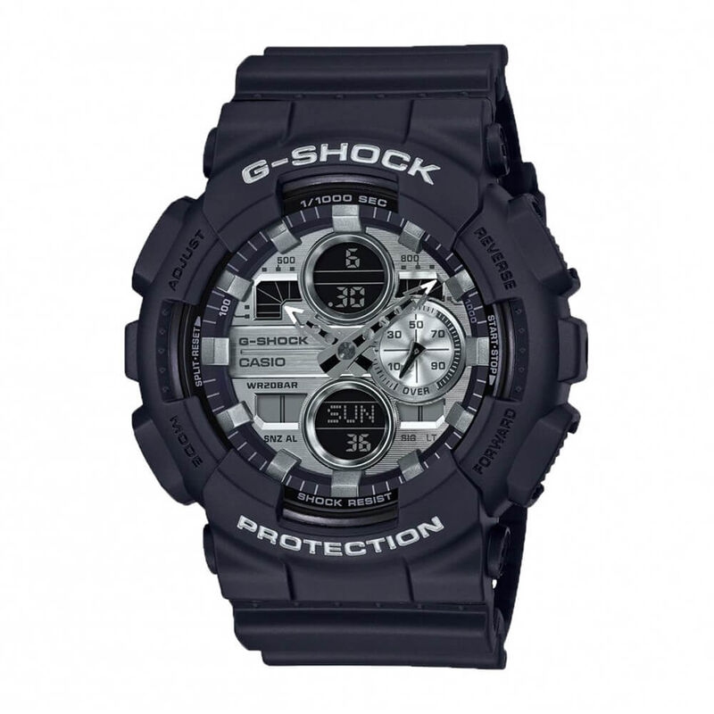 G-Shock 90's Silver Dial Quartz Watch, 55mm image number 0