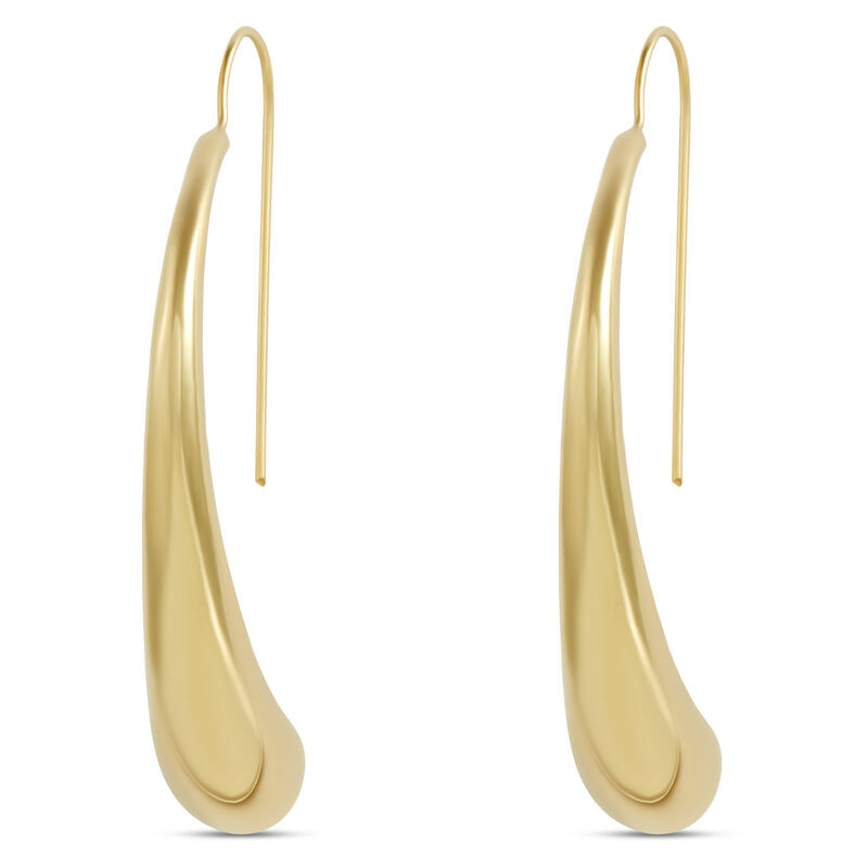 Toscano Teardrop Earrings, 14K Yellow Gold image number 0
