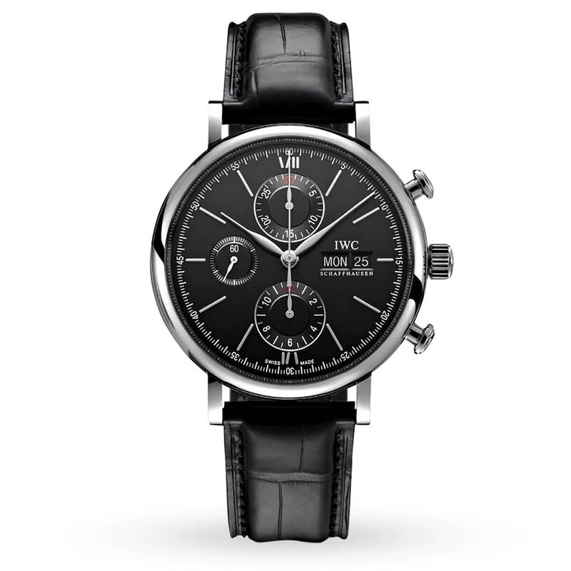 IWC Portofino Chronograph Black Dial Watch, 42mm image number 0