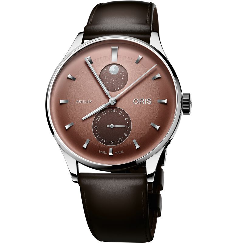 Oris Artelier Complication Brown Dial Watch, 39.5mm image number 0