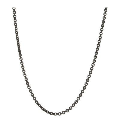 Monica Rich Kosann Black Steel "Charlie" Chain, Stainless Steel