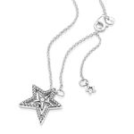 Pandora Pavé CZ Asymmetric Star Collier Necklace