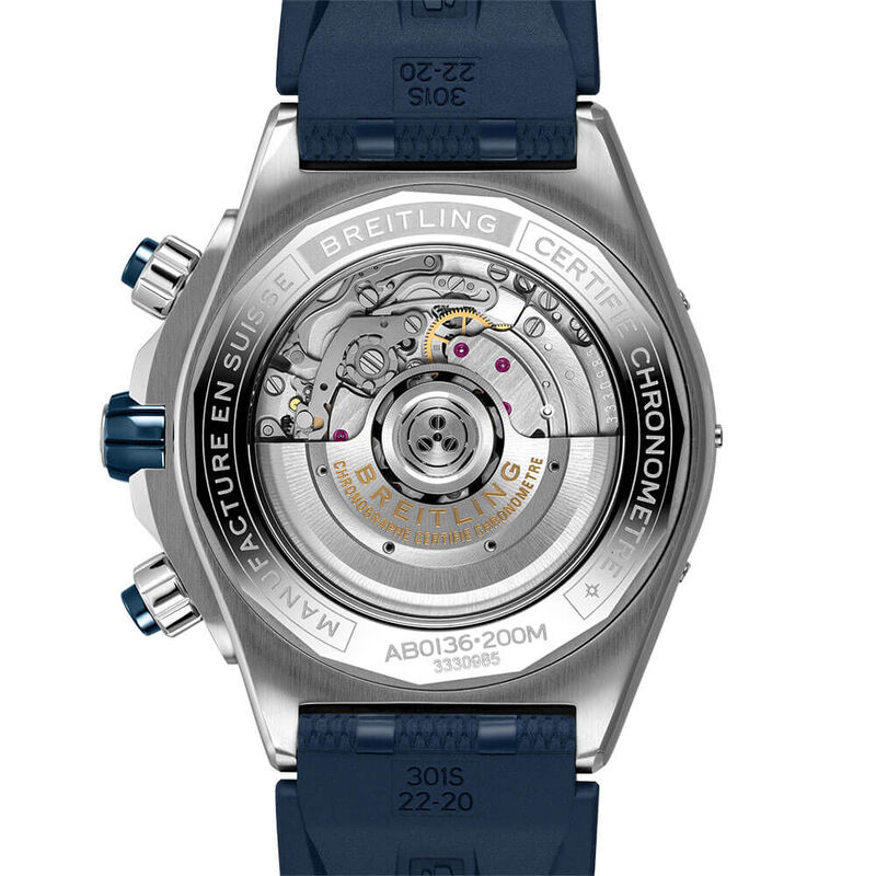 Breitling Super Chronomat B01 44 Blue Rubber Watch, 44mm image number 2